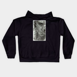 Sadface - Painted Ink Kids Hoodie